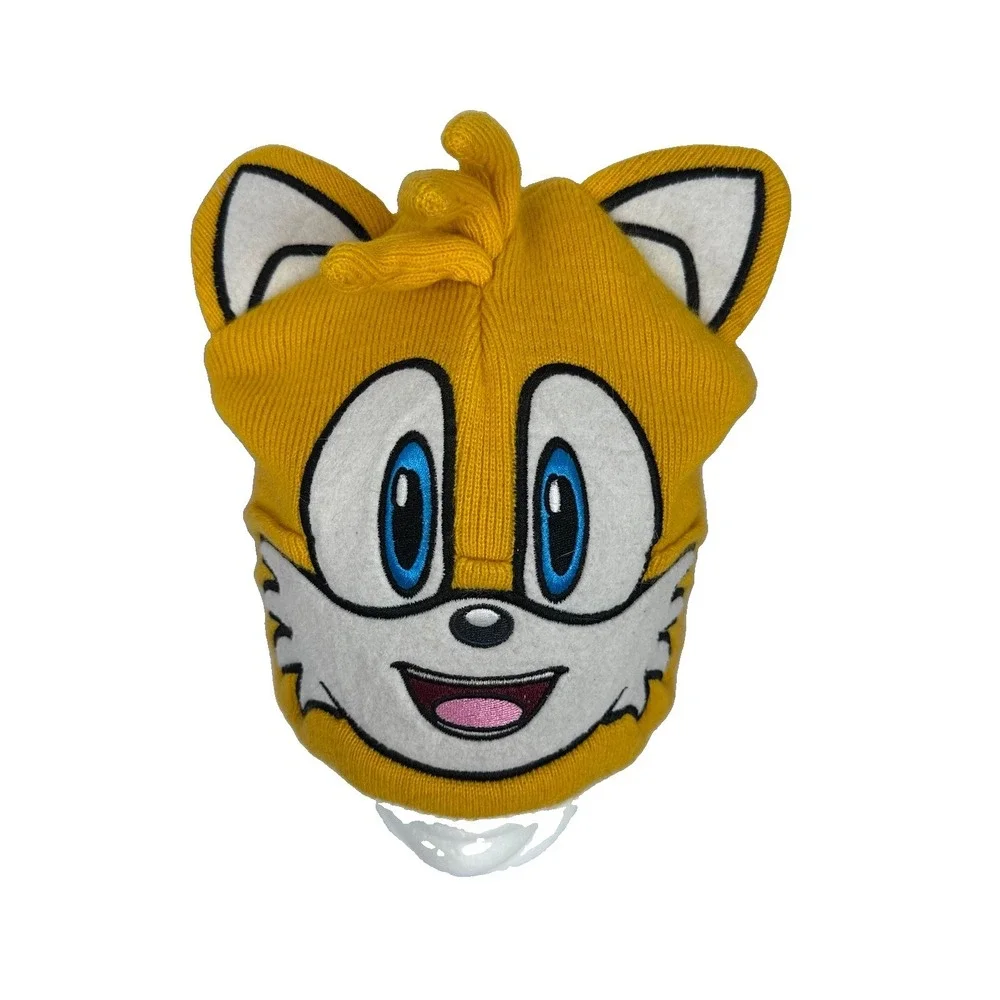 SEGA Sonic the Hedgehog Tails Youth OSFM Knit Acrylic Beanie Yellow